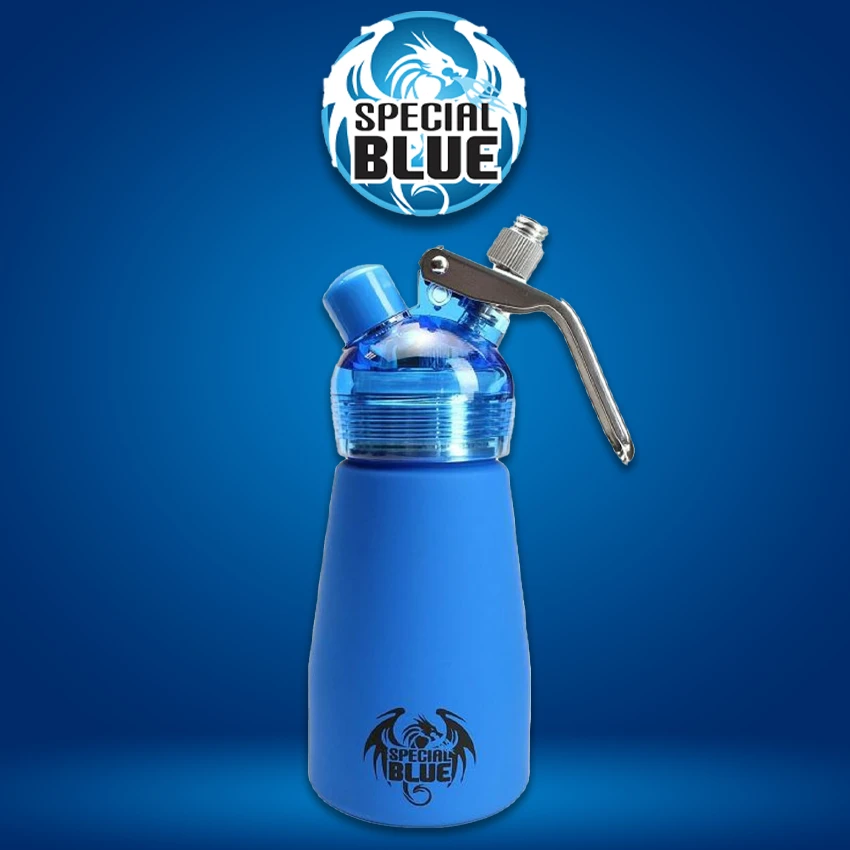 SPECIAL BLUE 1/2 PINT ALUMINUM WHIPPED CREAM DISPENSER