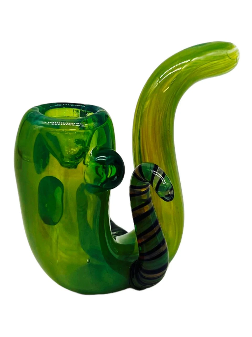 COLORFUL FRIT SHERLOCK HANDPIPE 5"