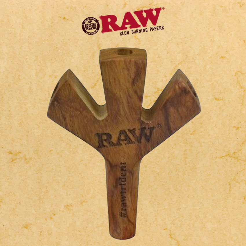 RAW TRIDENT WOODEN CIGARETTE HOLDER