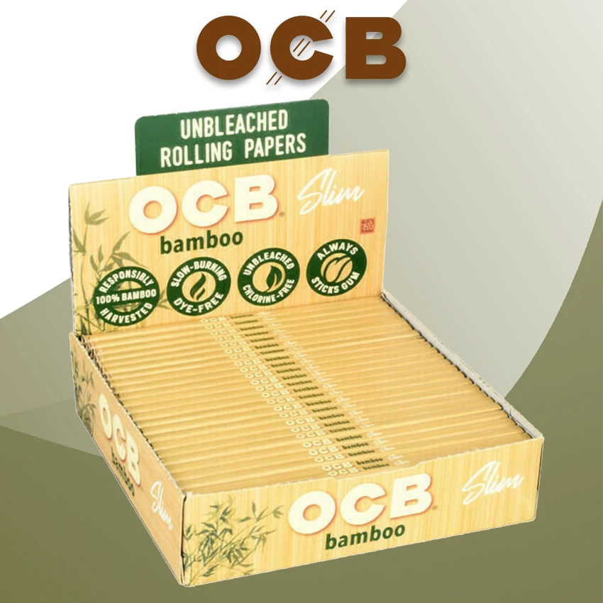 OCB BAMBOO SLIM ROLLING PAPER - 24CT