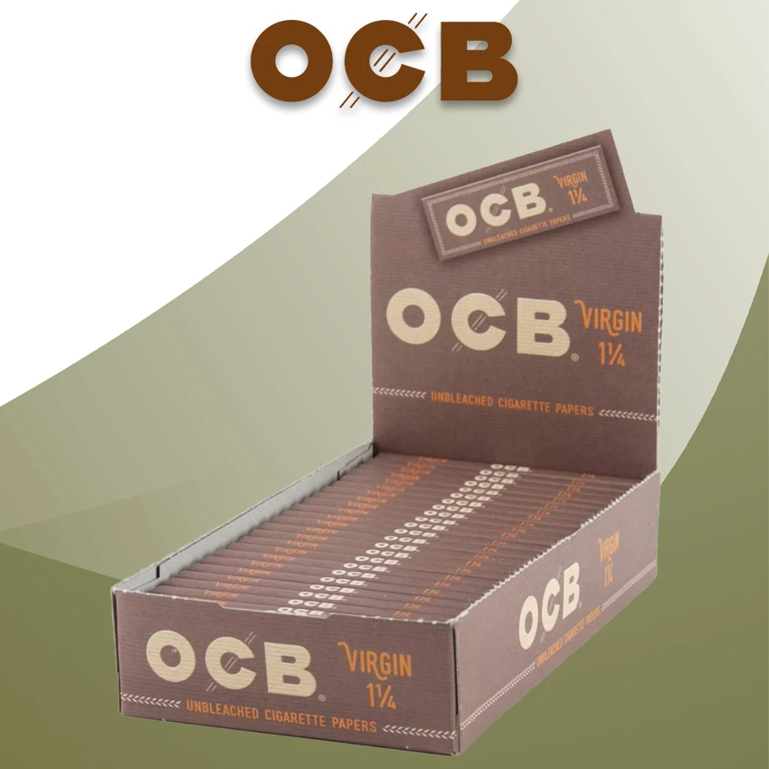 OCB VIRGIN 1 1/4 ROLLING PAPER - 24CT DISPLAY