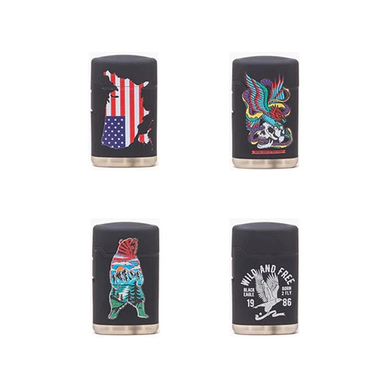 CLASSIC RUBBER WILDERNESS SPECIAL BLUE LIGHTER - DISPLAY OF 20