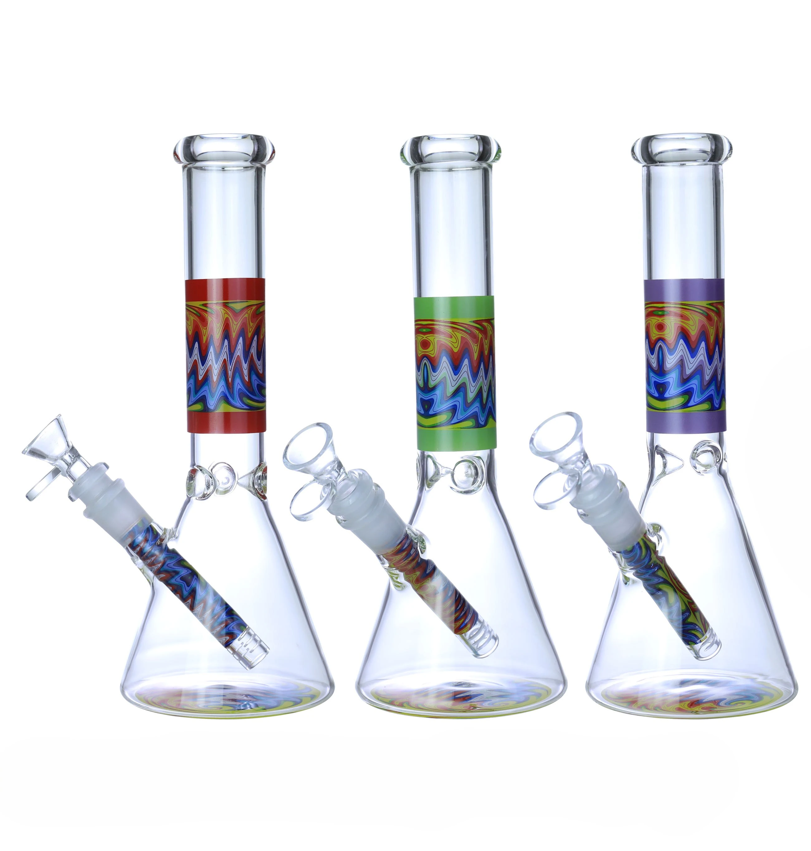 WATER WIGWAG BEAKER WATERPIPE 10"