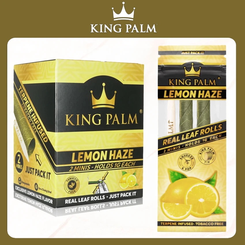 KING PALM 2 MINI ROLL SQUEEZE & POP DISPLAY - 20CT