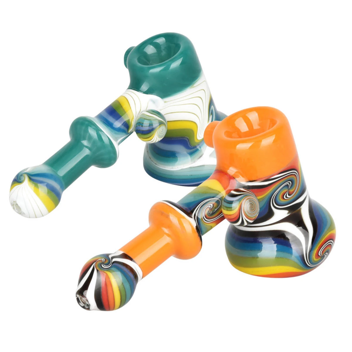 SYNESTHESIA BUBBLER PIPE ASSORTED COLOR 5.75" - 1CT