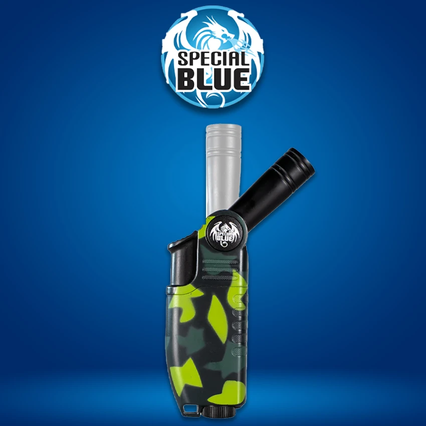 SPECIAL BLUE SNIPER MINI GAS BUTANE TORCH LIGHTER DISPLAY - 12CT