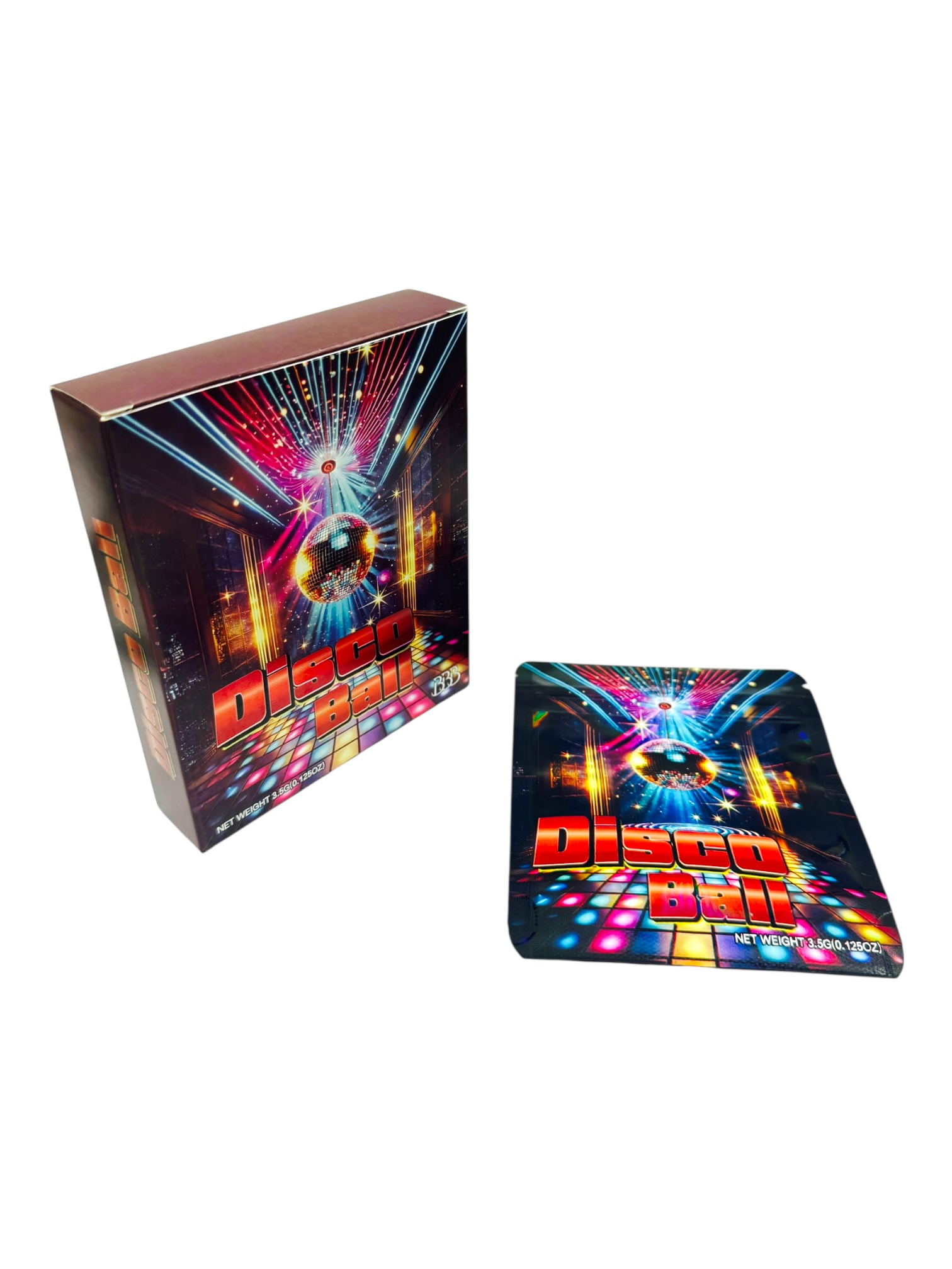 SMELL PROOF 3.5G MYLAR BAGS WITH MATCHING PACK - PACK OF 50 (DESIGN #6)