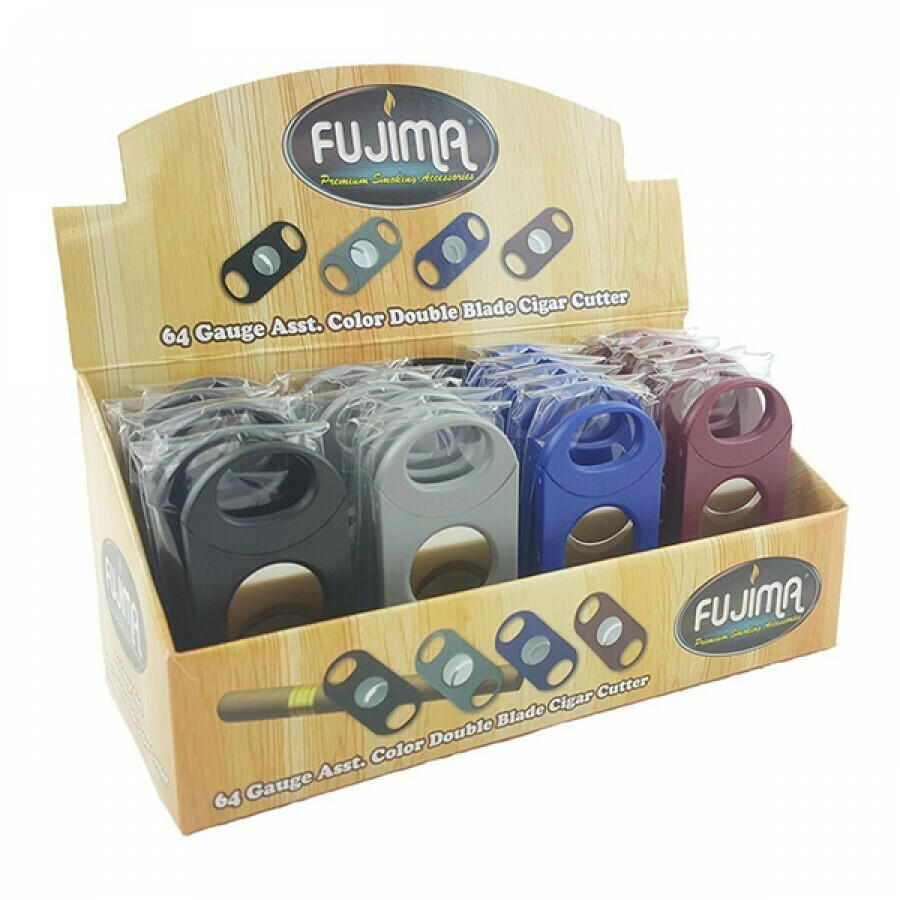 FUJIMA MIXED COLOR 64 CIGAR CUTTER - 24CT