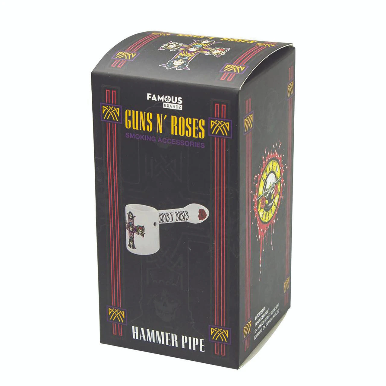 FAMOUS BRANDZ GUNS N' ROSES HAMMER PIPE 5" (WP1845)