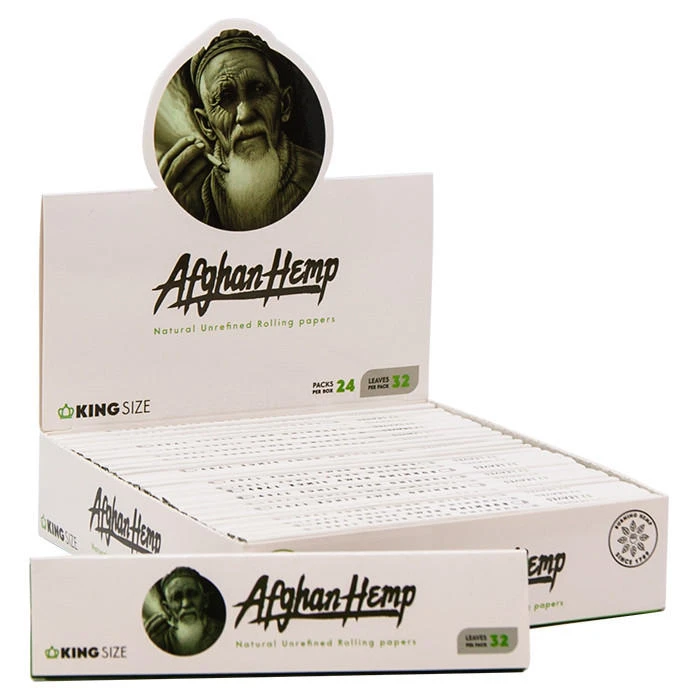 AFGHAN HEMP - 32-PACK KING SIZE LEAVES - 24CT DISPLAY