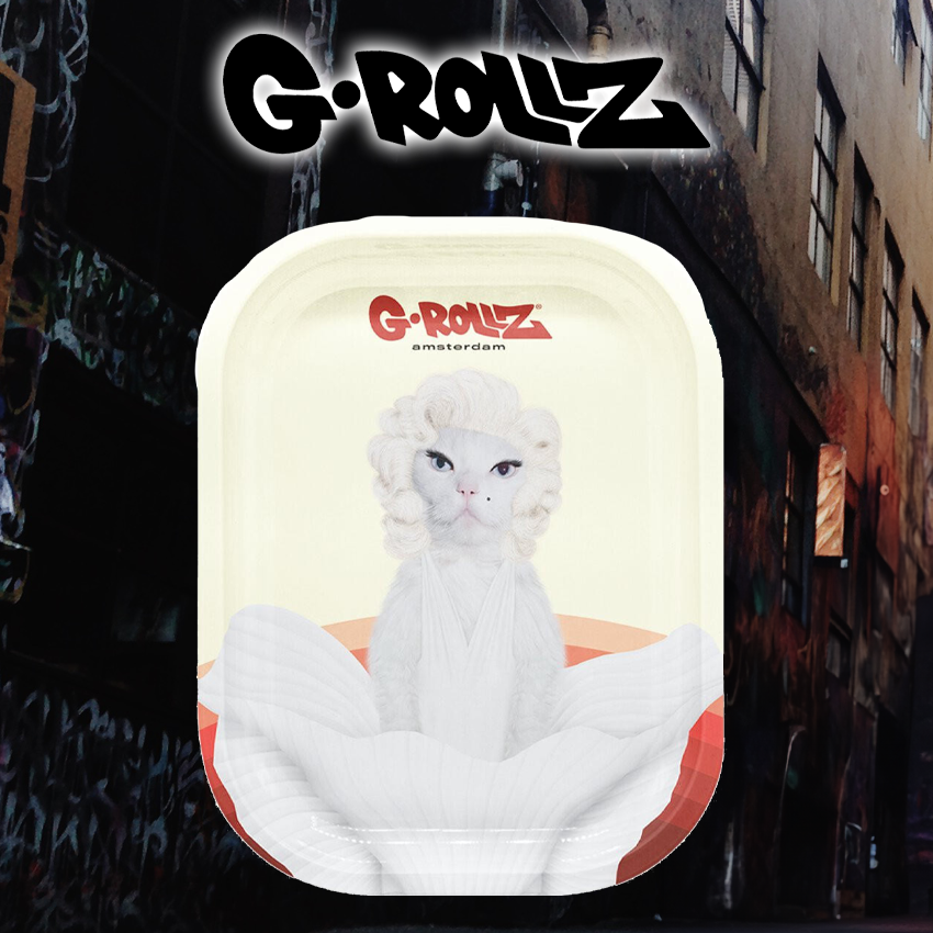 G-ROLLZ - DIAMONDS SMALL TIN TRAY 14 X 18CM