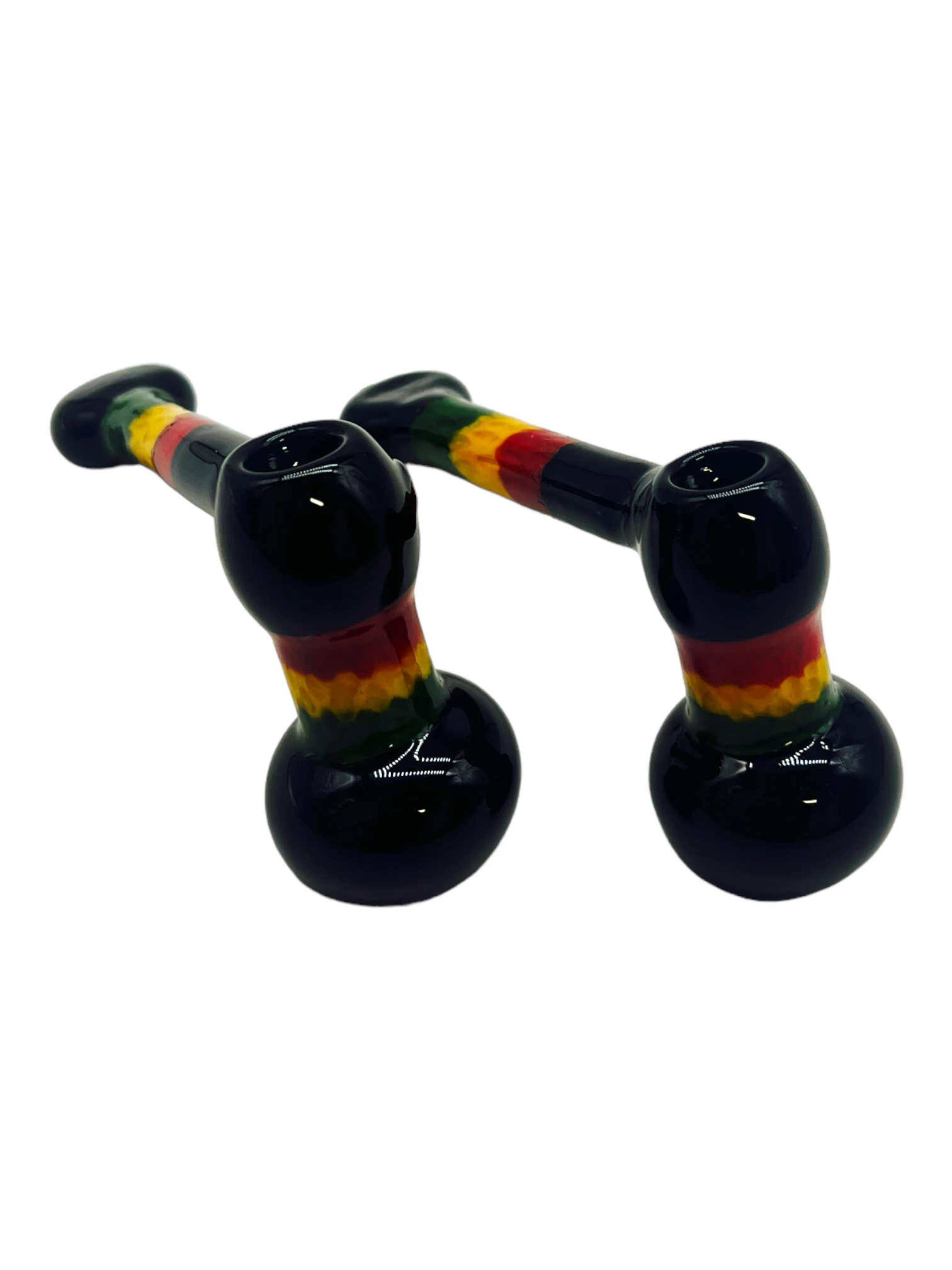 METRIX RASTA BLACK SHERLOCK HANDPIPE 6"