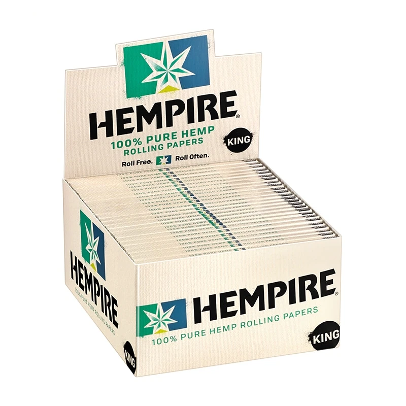 HEMPIRE KING SIZE ROLLING PAPERS - DISPLAY OF 50