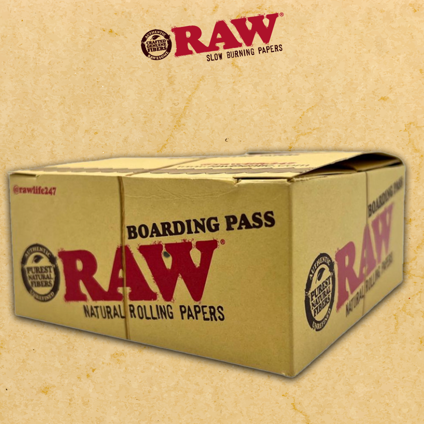 RAW BOARDING PASS PORTABLE ROLLING TRAY - 15CT DISPLAY