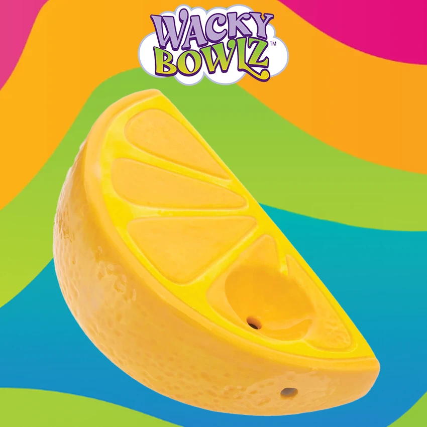 WACKY BOWLZ - 3.5" ORANGE SLICE CERAMIC PIPE - 1CT