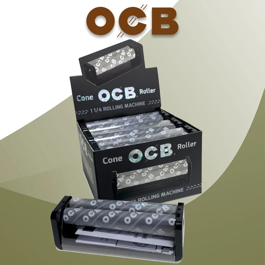 OCB 1 1/4 CONE ROLLER 110MM - 6CT DISPLAY