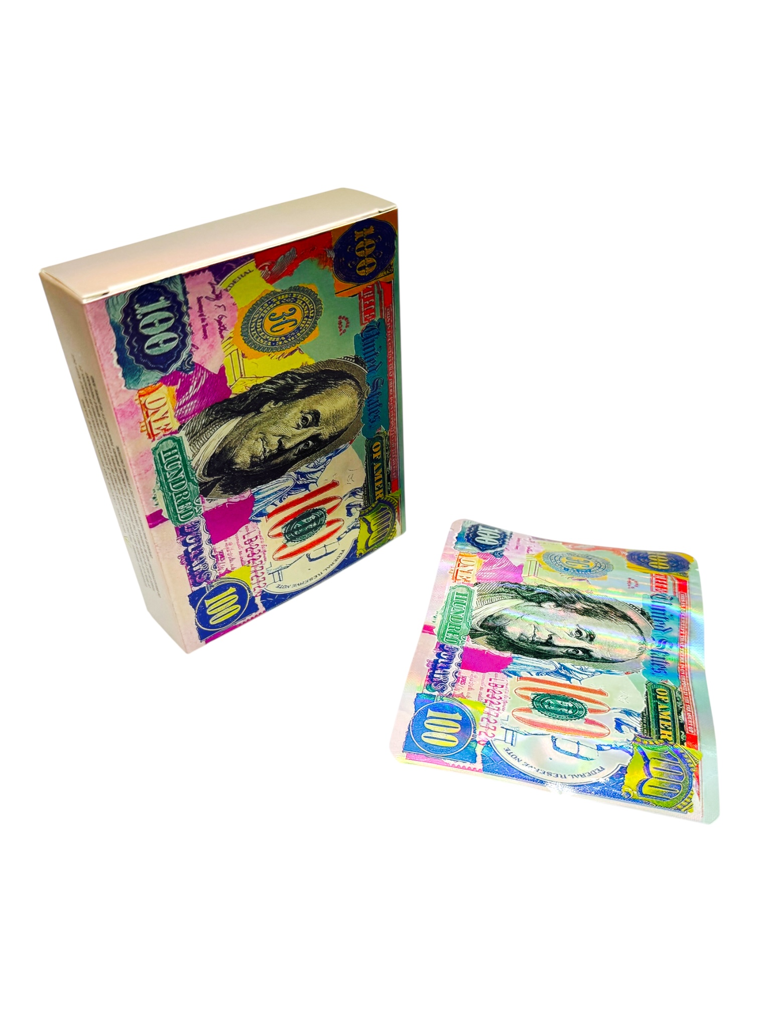 SMELL PROOF 3.5G MYLAR BAGS WITH MATCHING PACK - PACK OF 50 (DESIGN #18)