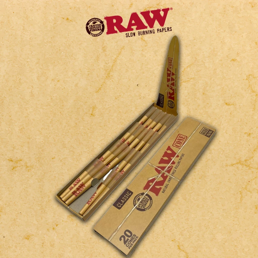 RAW CONES CLASSIC 20-PACK SINGLE SIZE 70/45 - DISPLAY OF 12CT