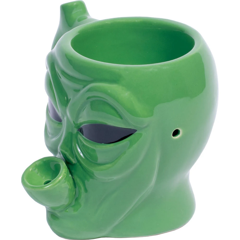 FUJIMA ALIEN HEAD PORCELAIN WATERPIPE MUG - 1CT