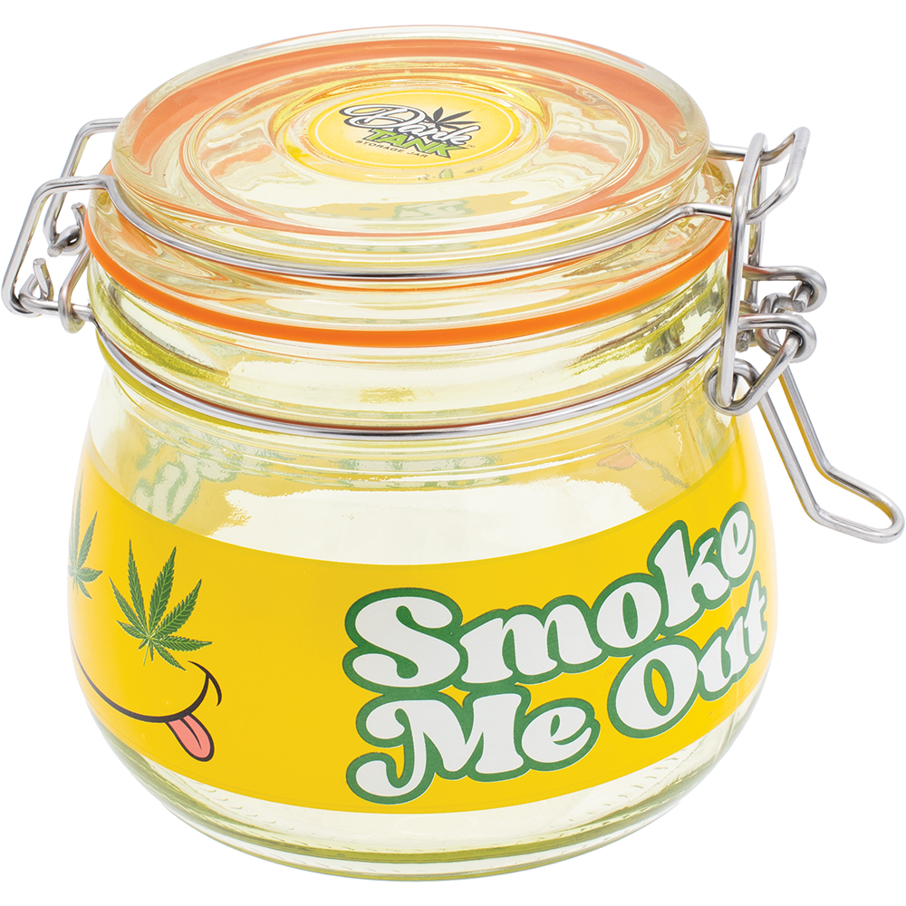 FUJIMA 500ML GLASS JAR SMOKE ME OUT