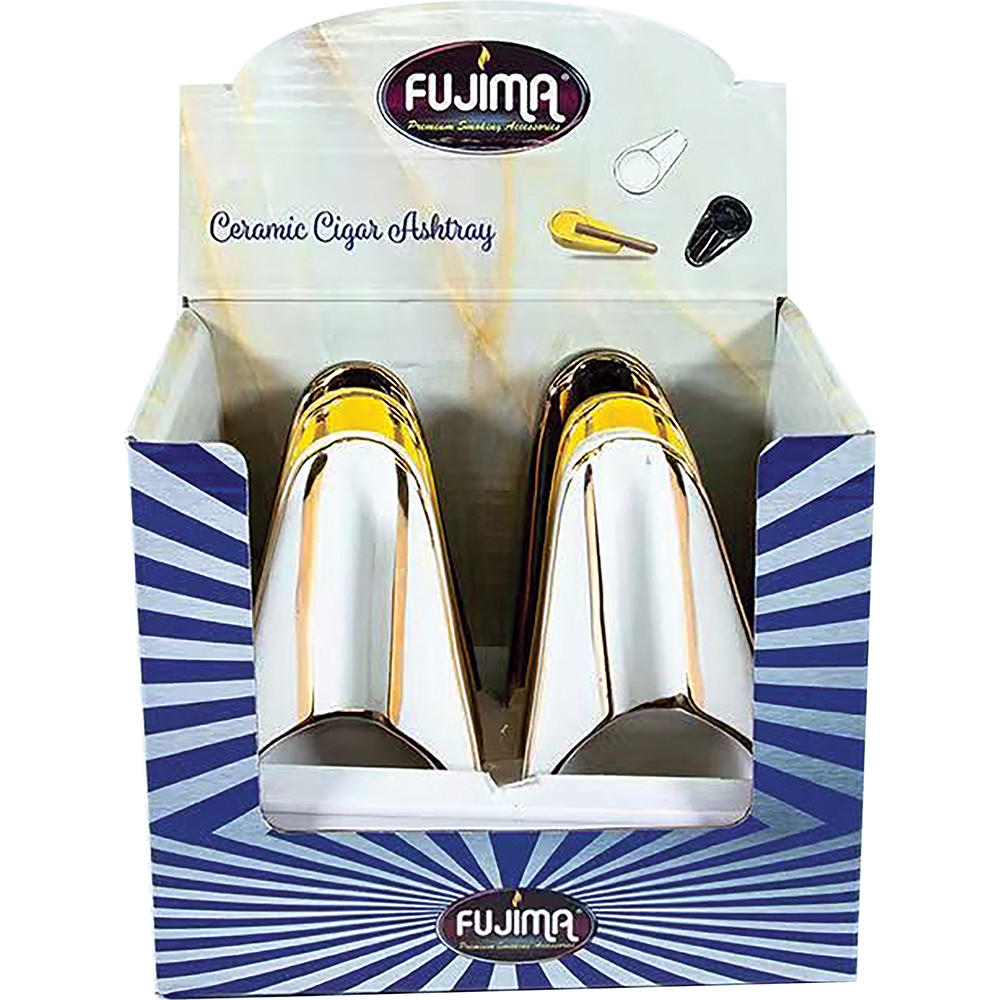 FUJIMA CERAMIC CIGAR ASHTRAY DISPLAY - 6CT