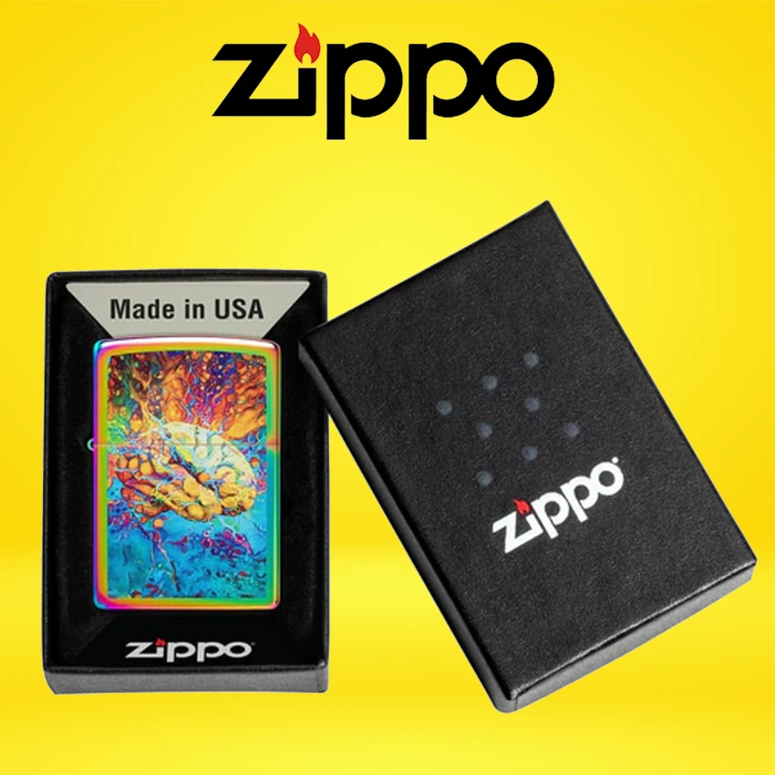 ZIPPO - PSYCHEDELIC BRAIN DESIGN LIGHTER - 1CT