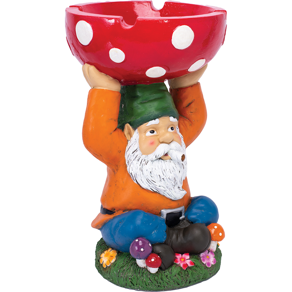 FUJIMA JUMBO GNOME MUSHROOM ASHTRAY 18"