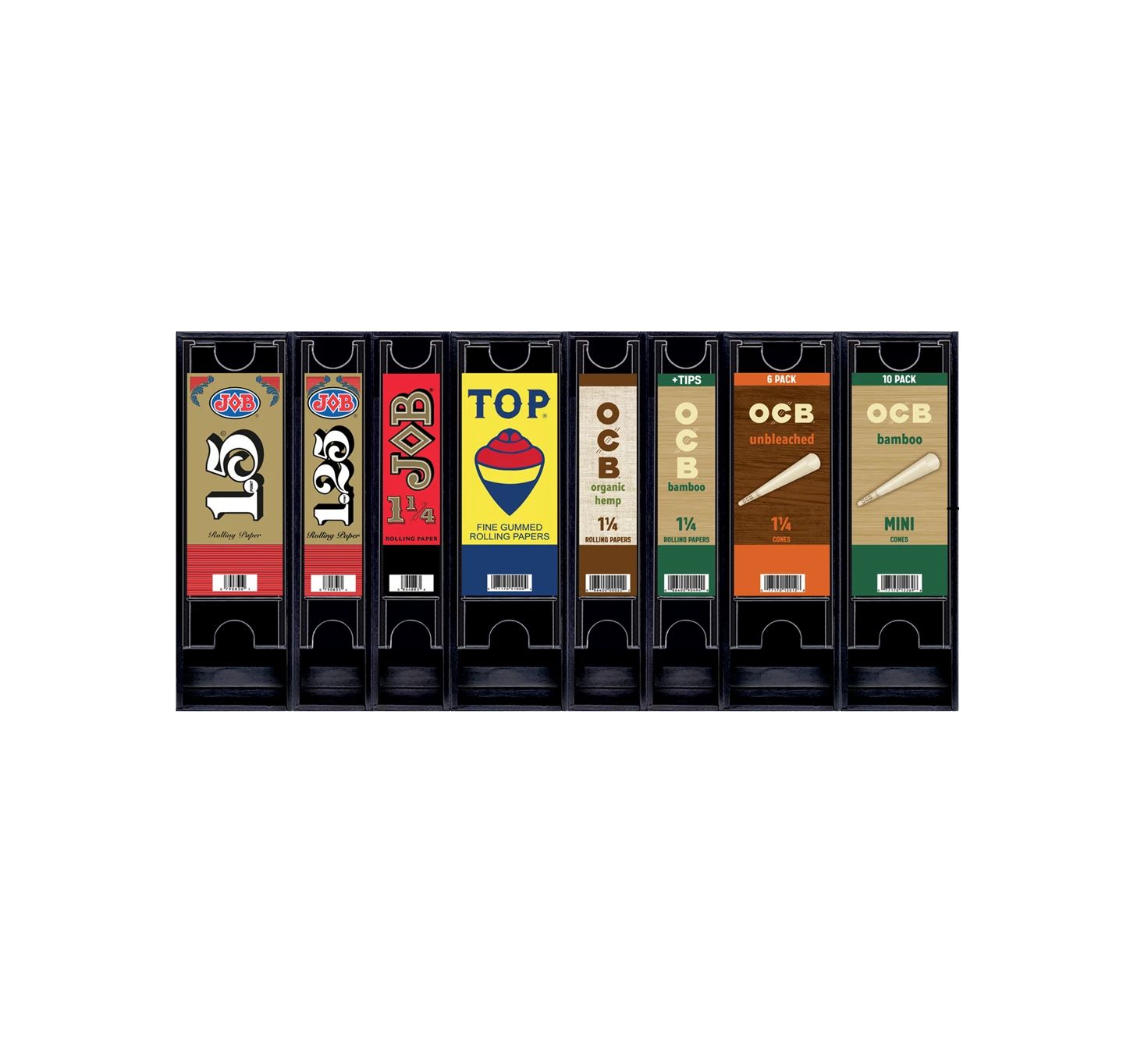 MODULAR CIGARETTE 8 SLOTS PAPER / CONE - DISPLAY OF 152