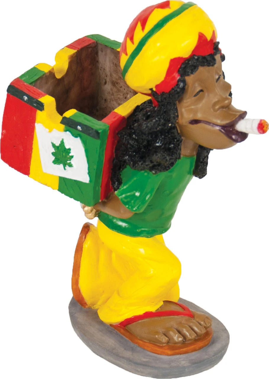 JAMAICAN POLY RESIN ASHTRAY (LT128)