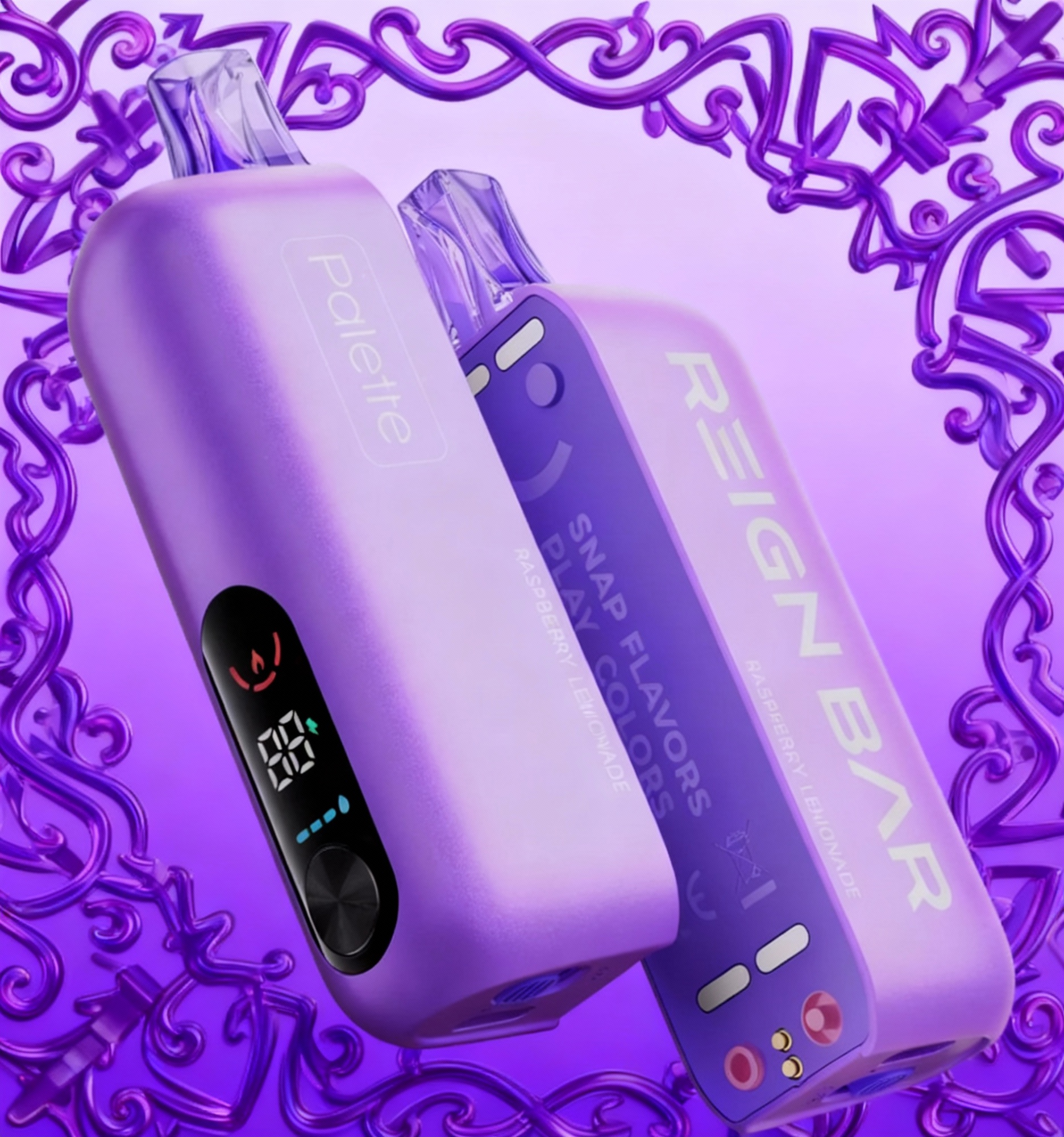 REIGN BAR PALETTE 50,000 PUFFS DISPOSABLE VAPE (FULL KIT) - DISPLAY OF 5