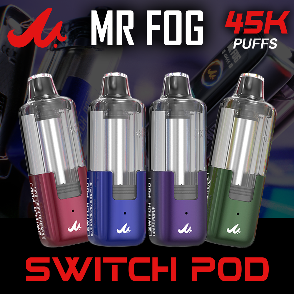 MR FOG SWITCH 45,000 PUFFS (ONLY POD) DISPOSABLE VAPE - DISPLAY OF 5