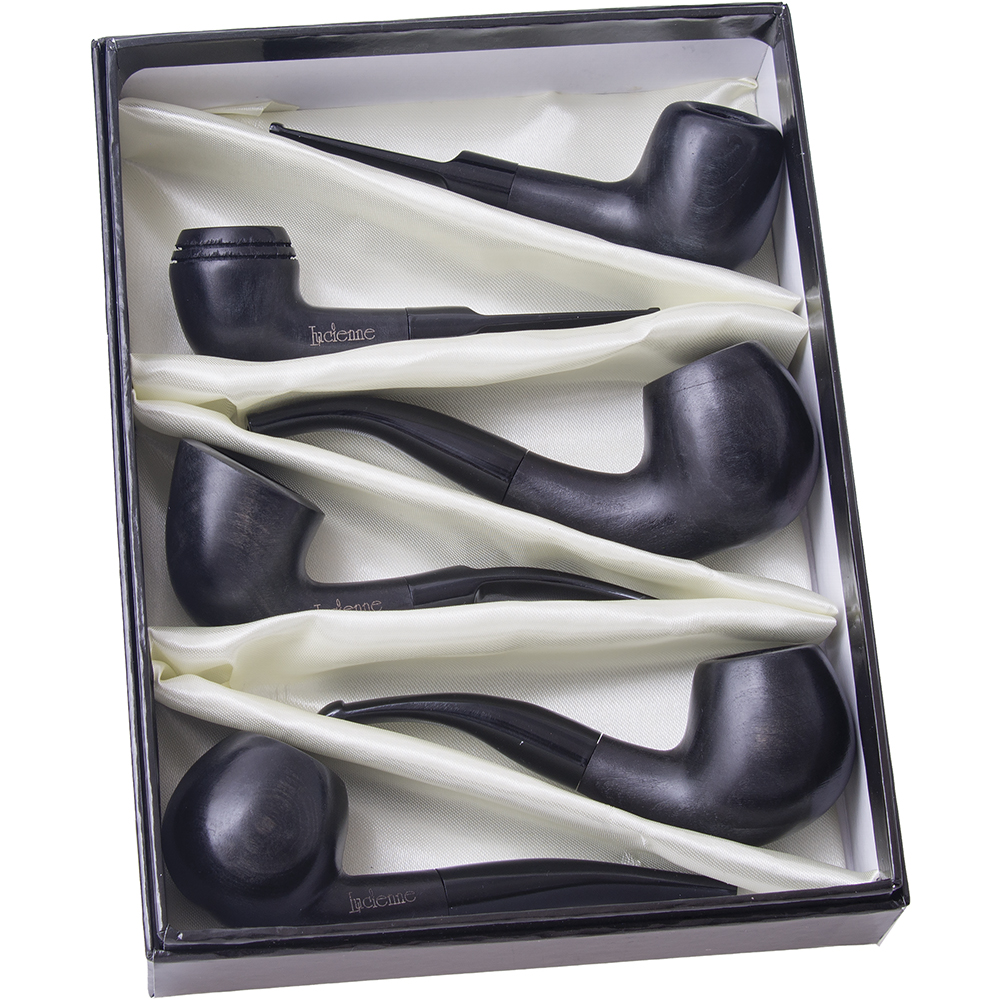 FUJIMA WOODEN MIX PIPES - DISPLAY OF 6