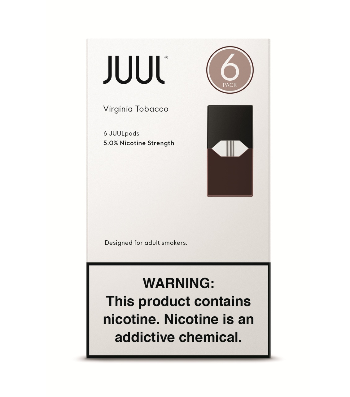 JUUL 6-PACK REFILL PODS 5% NIC - DISPLAY OF 4