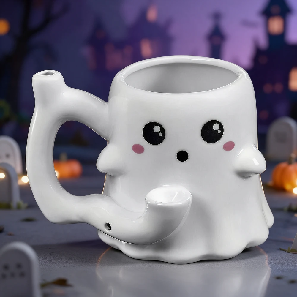 GHOST MUG - ROAST & TOAST CERAMIC HANDPIPE 5.5"