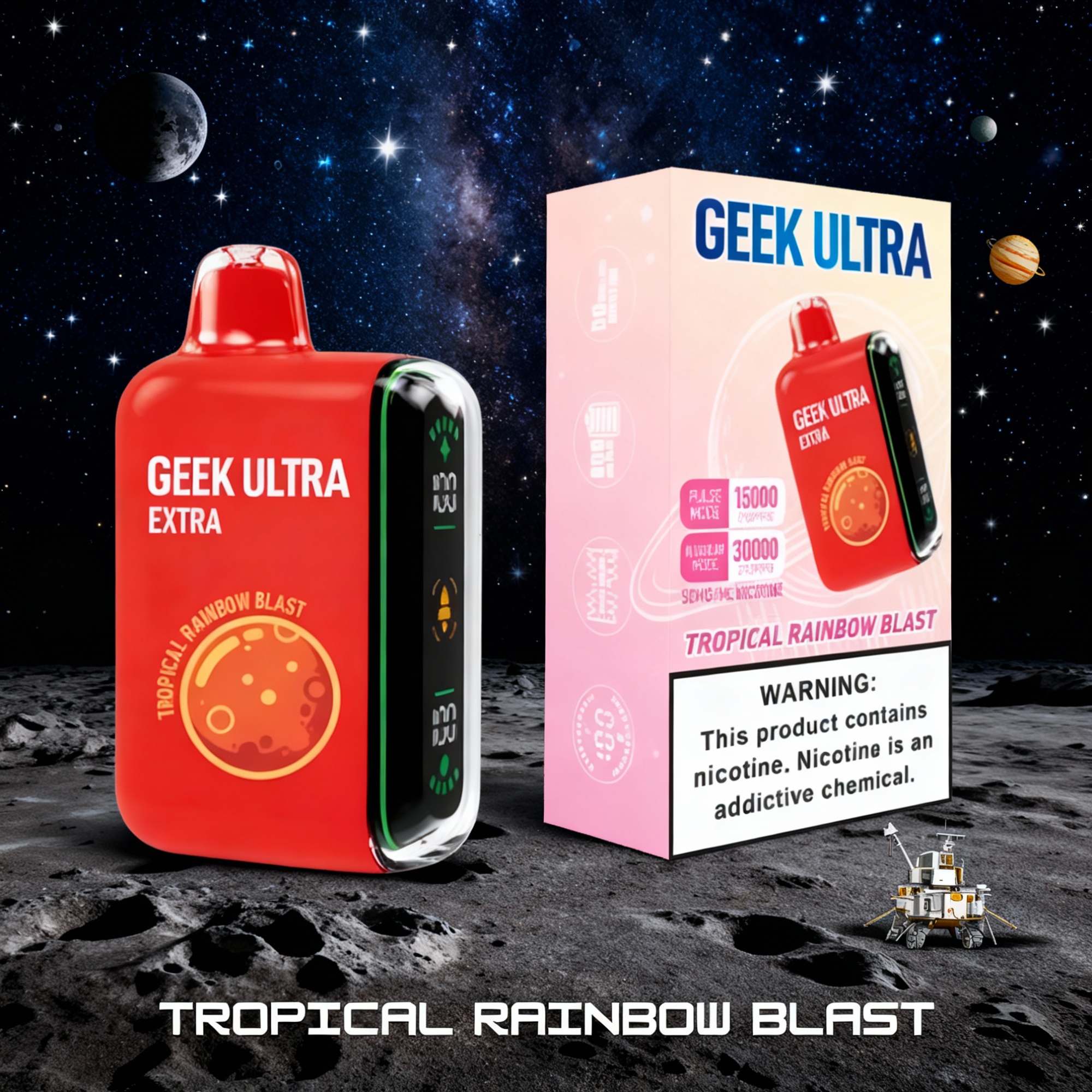 GEEK ULTRA EXTRA 30,000 PUFFS DISPOSABLE VAPE - DISPLAY OF 5 PROMO