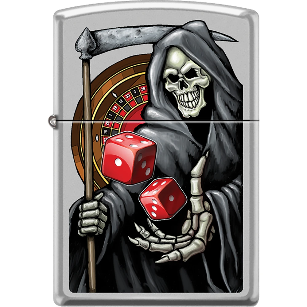 ZIPPO REAPER TOSSING DICE LIGHTER