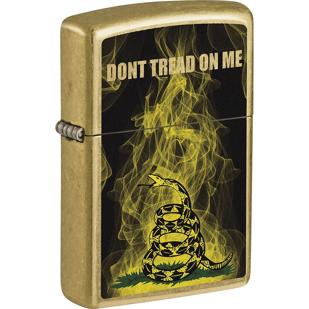 ZIPPO DON'T TREAD ON ME FLAMES LIGHTER