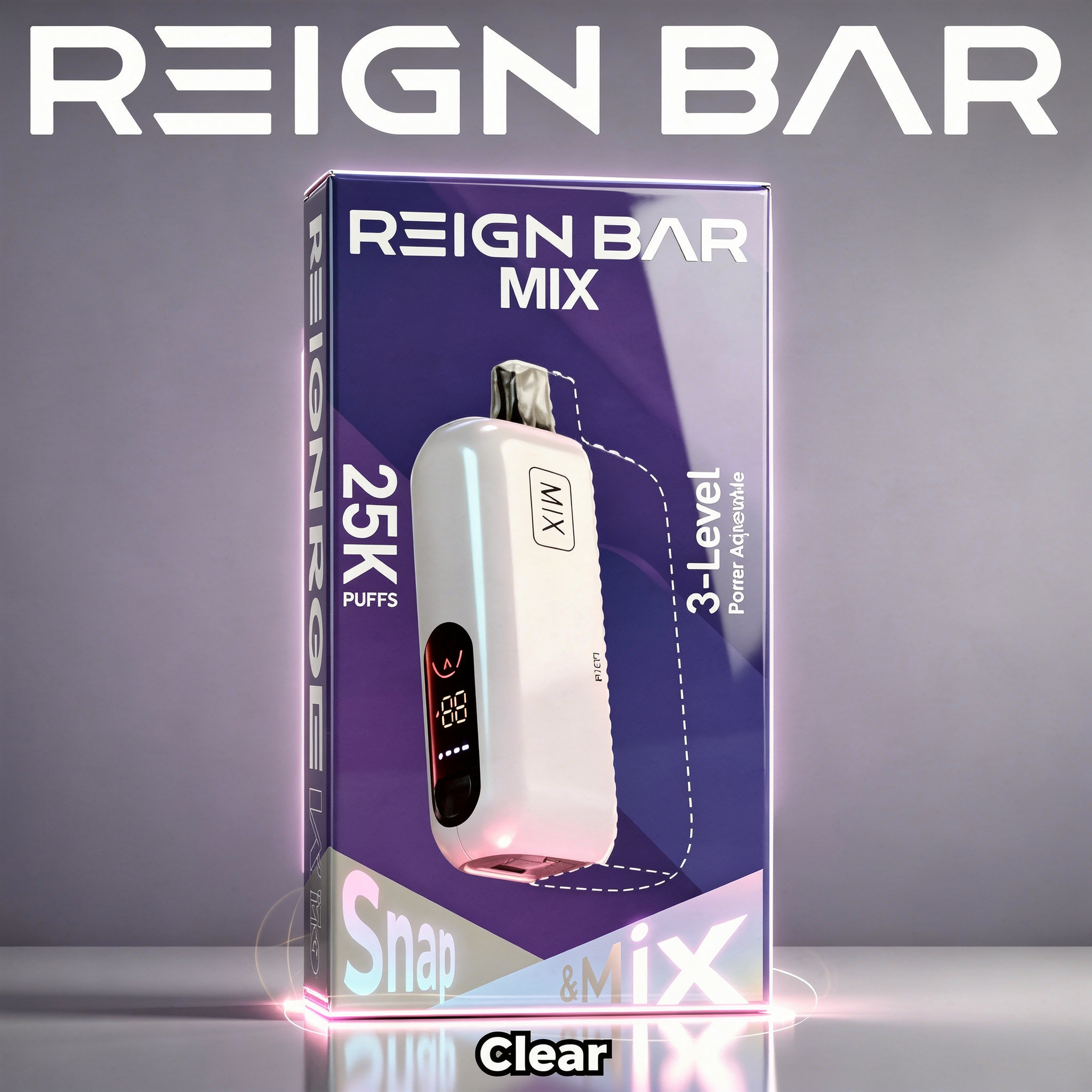 REIGN BAR MIX 25,000 PUFFS DISPOSABLE VAPE (POD ONLY) - DISPLAY OF 5