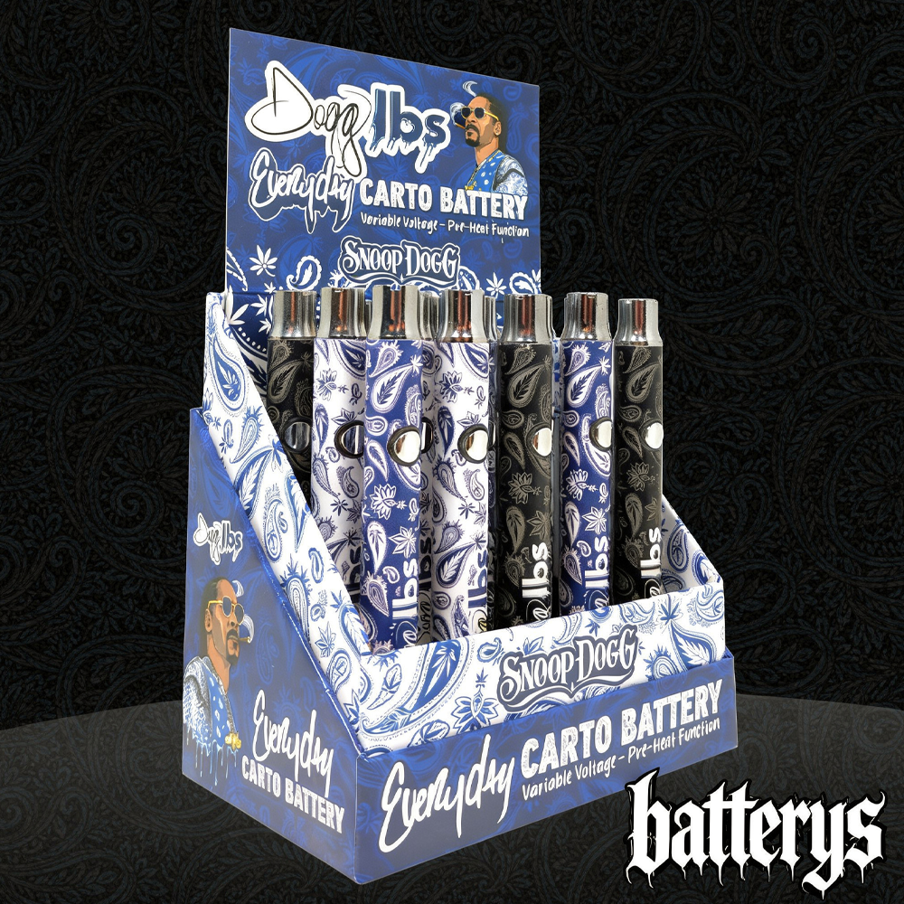 DOGG LBS 350MAH 510 VV CARTO BATTERY - DISPLAY OF 15