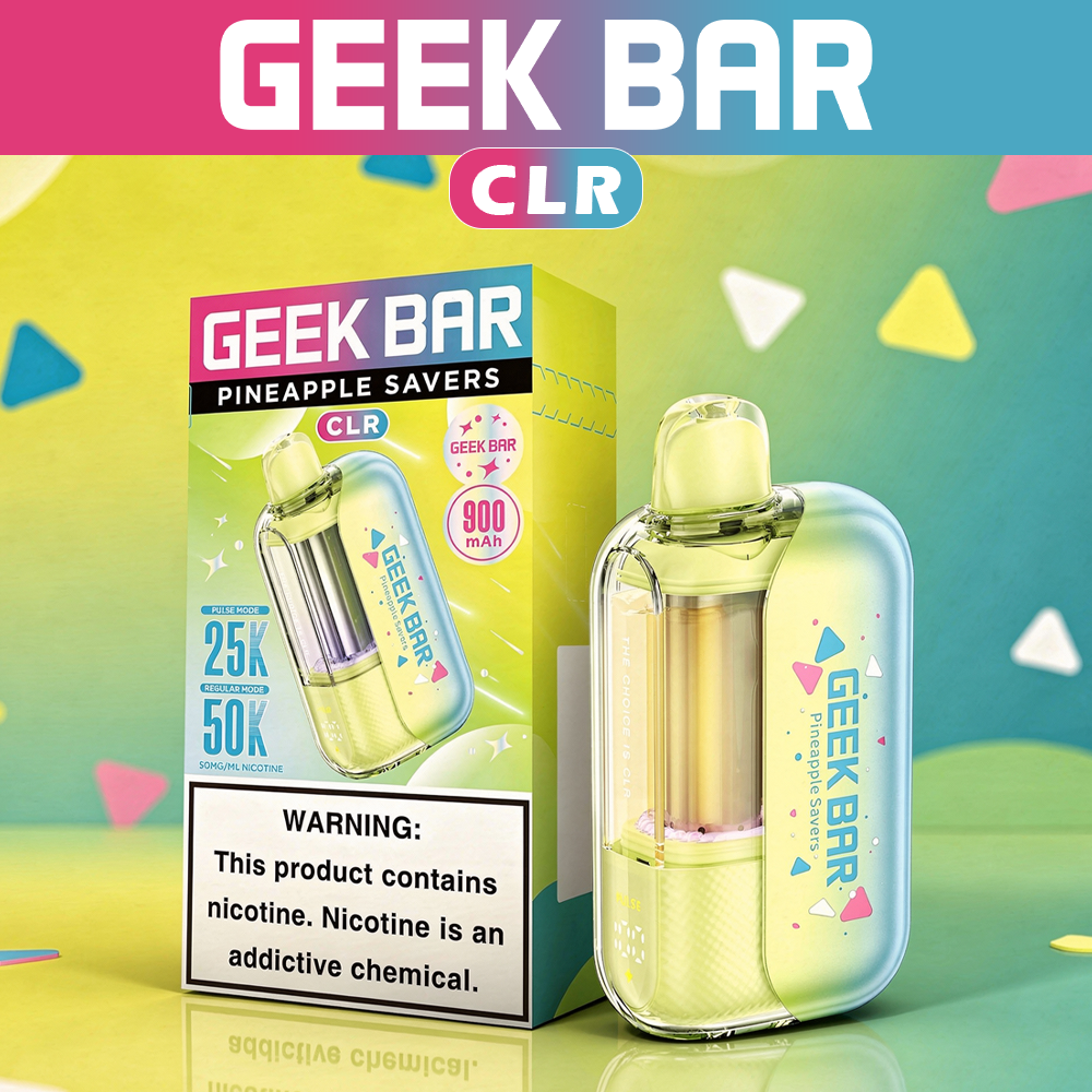 GEEK BAR CLR 50,000 PUFFS DISPOSABLE VAPE - DISPLAY OF 5