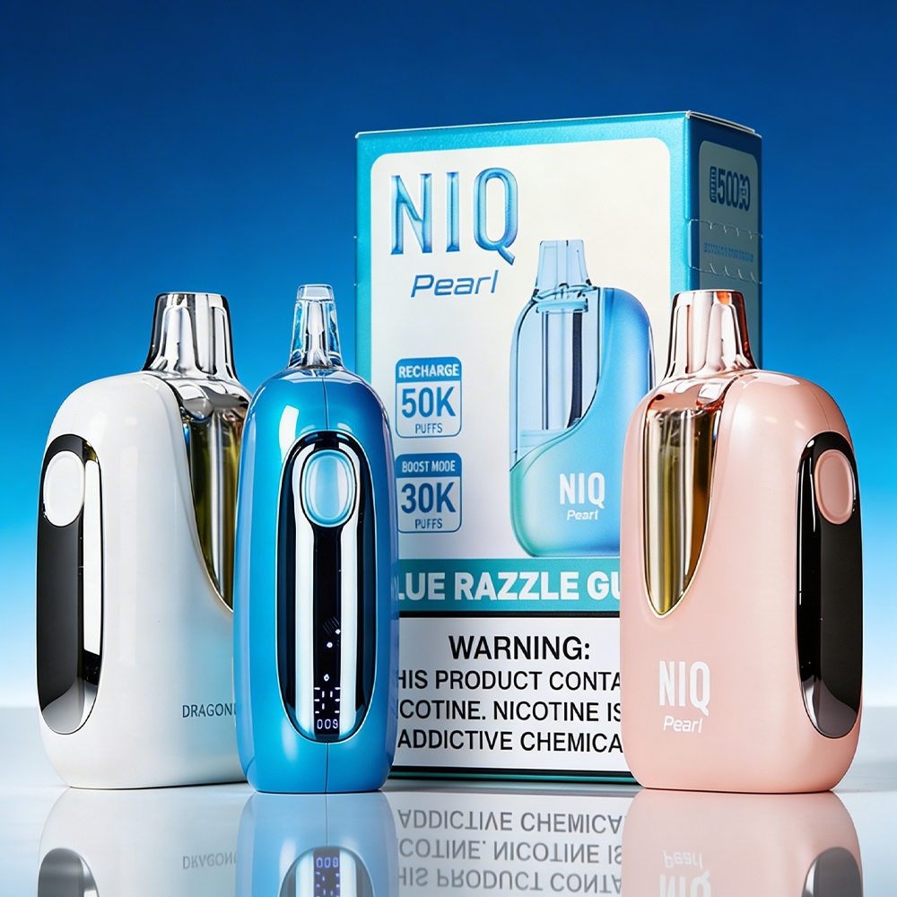 NIQ PEARL 50,000 PUFFS DISPOSABLE VAPE - DISPLAY OF 5