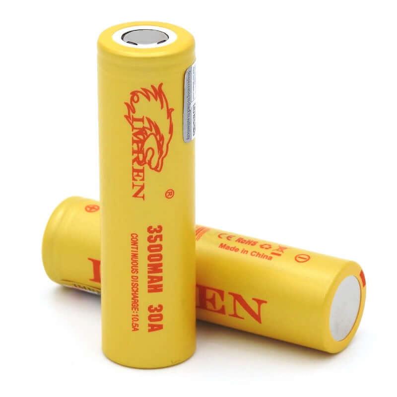 IMREN 18650 3500mAh MAX30A RECHARGEABLE BATTERY - PACK OF 2