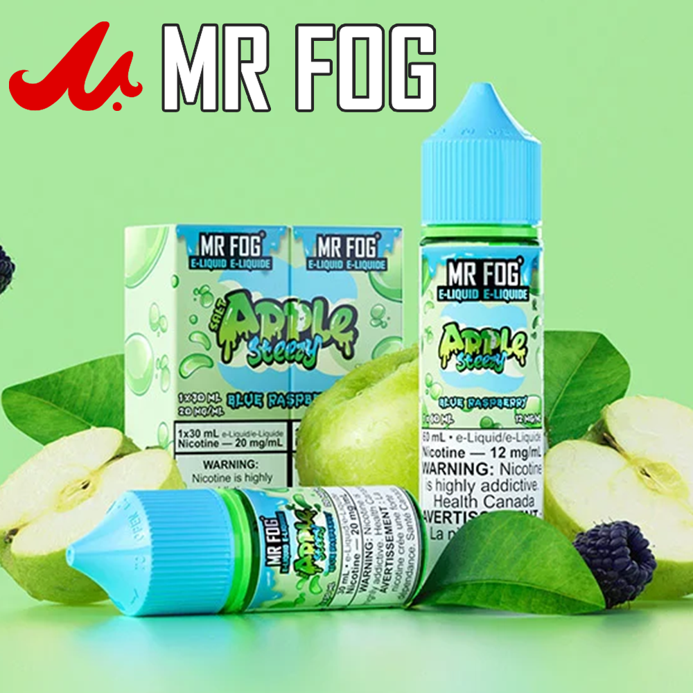 MR FOG E-LIQUID APPLE STEEZY SERIES 60ML - DISPLAY OF 6
