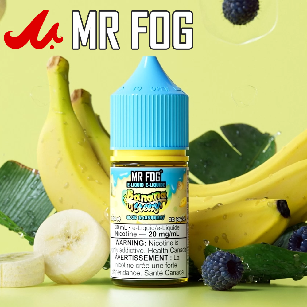 MR FOG E-LIQUID BANANA STEEZY SERIES 30ML - DISPLAY OF 6