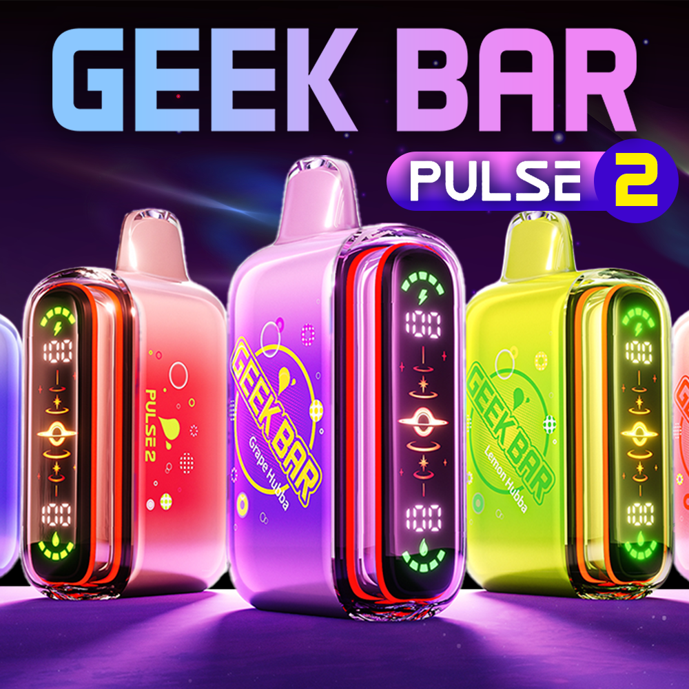 GEEK BAR PULSE 2 NEW EDITION 25,000 PUFFS DISPOSABLE VAPE - DISPLAY OF 5