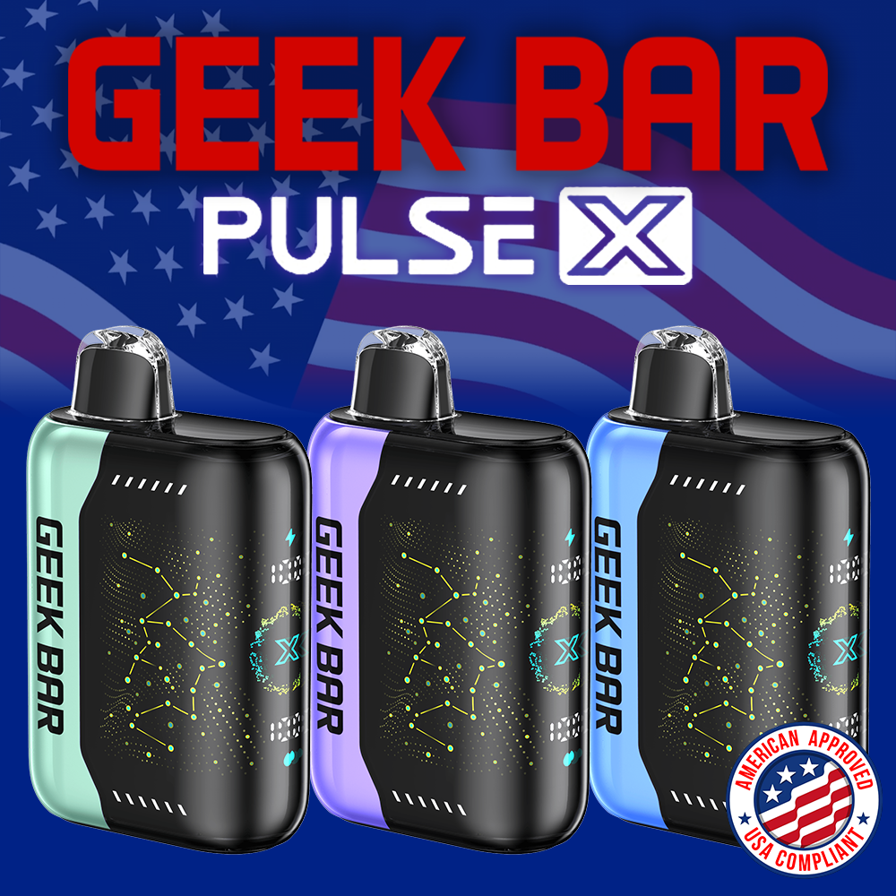 GEEK BAR PULSE X EDITION (MADE IN INDONESIA) 25,000 PUFFS DISPOSABLE VAPE - DISPLAY OF 5
