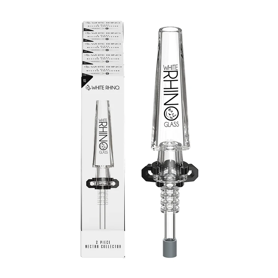 WHITE RHINO 2 PIECE V5 NECTAR COLLECTOR - DISPLAY OF 5