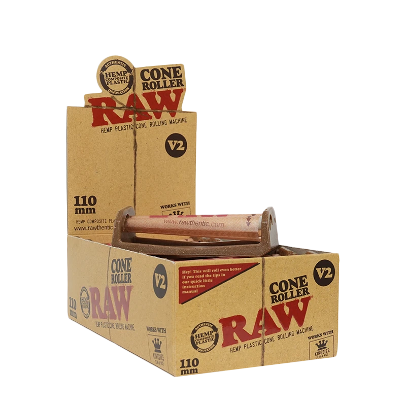 RAW 110MM KING SIZE CONE ROLLER V2 - DISPLAY OF 12