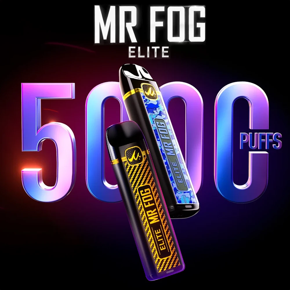 MR FOG ELITE 5,000 PUFFS DISPOSABLE VAPE - DISPLAY OF 8
