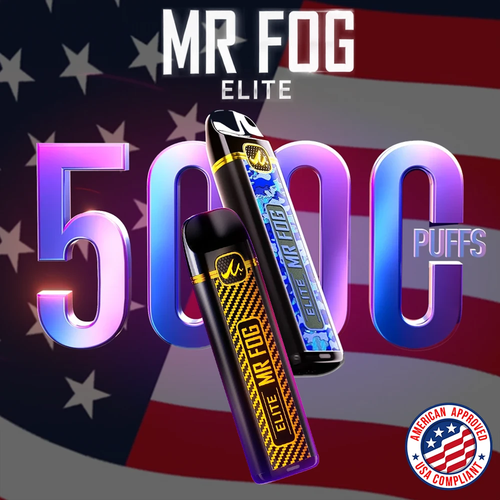 MR FOG ELITE (USA COMPLIANT) 5,000 PUFFS DISPOSABLE VAPE - DISPLAY OF 8